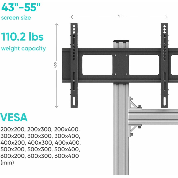 Accessoire TV/Vidéo Mobile Floor St./Fspro2L22-S Onkron