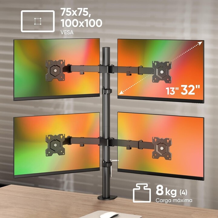 Suporte de Parede para Monitor D421E-B/13-32" Preto Onkron
