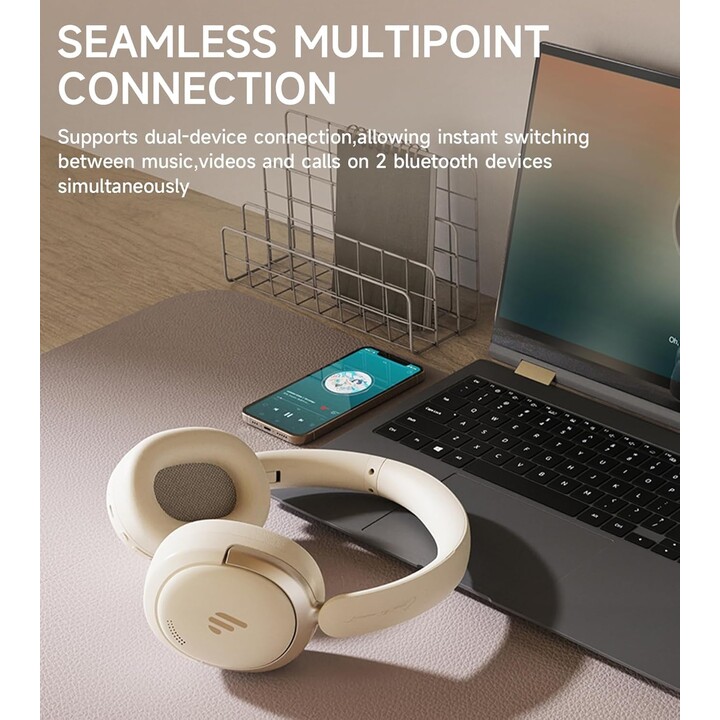 Edifier Atom Max ANC Ivoire Casque