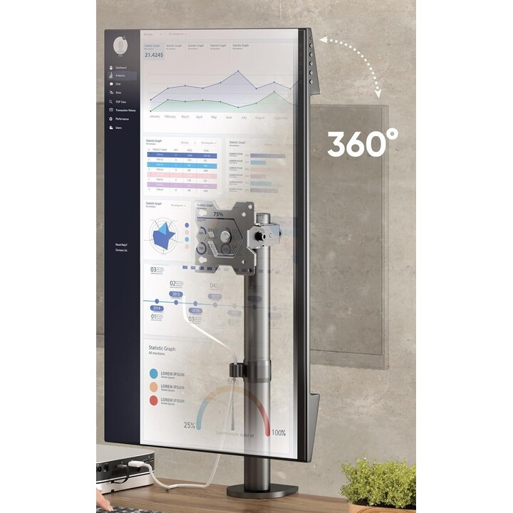 Monitor Access Wall Mount/13-34" Black D101E-B Onkron