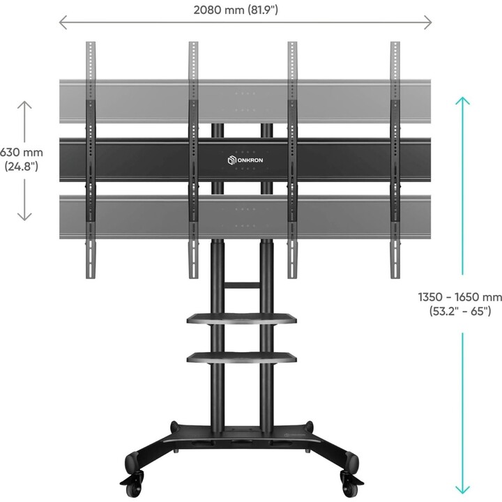 Onkron Adv1881-B Doppel-VESA-Panel TV-Zubehör