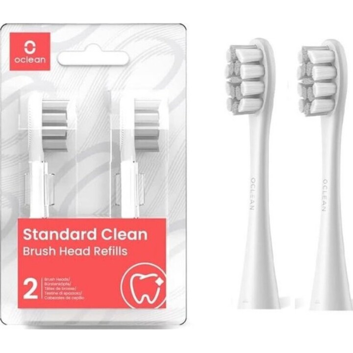 2x Oclean P1C10 Bürstenkopf Grau