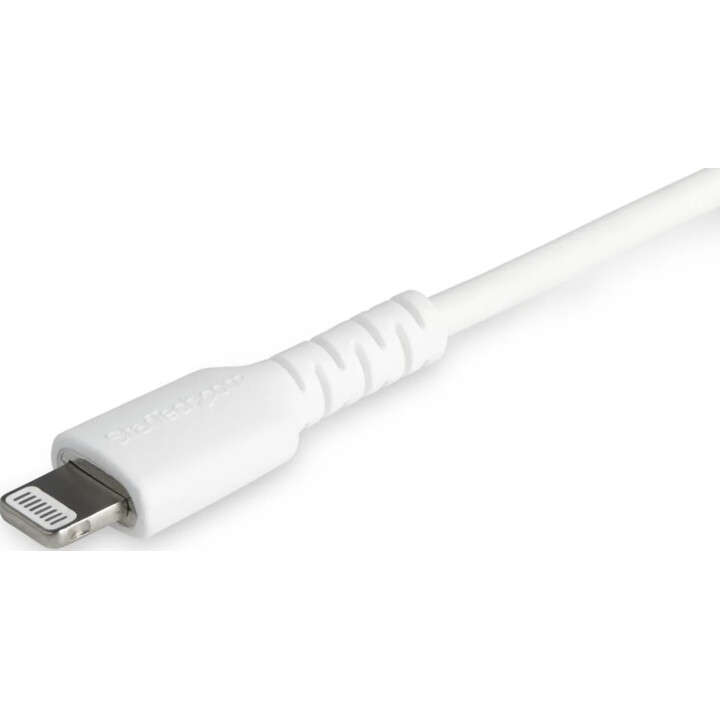 StarTech.com 1m strapazierfähiges weißes USB-C auf Lightning-Kabel - Hochbelastbare, robuste Aramidfaser - USB Typ-C auf Lightni