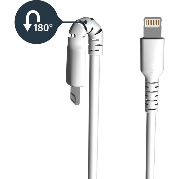 StarTech.com Cavo da USB-A a Lightening bianco da 1m di colore bianco - Robusto e resistente cavo di alimentazione/sincronizzazi