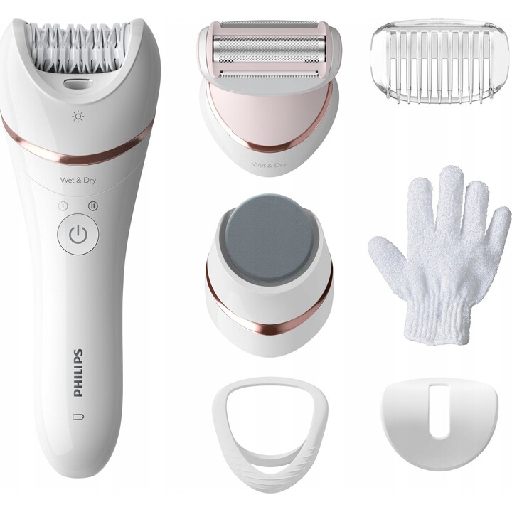Epilatore Philips Serie 8000 BRE730/10 Pelle liscia ogni giorno Bianco
