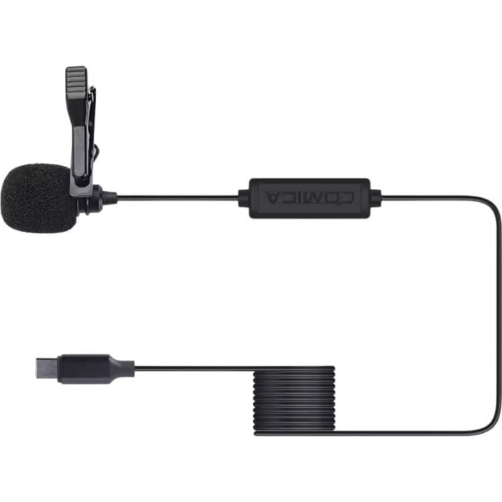 COMICA Lavalier Microphone for Smartphone USB-C 4.5 m
