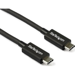 StarTech.com Cable Thunderbolt 3 Pasivo de 80cm - 40Gbps - PD 100W - Vídeo 4K/5K - Cable Thunderbolt - Certificado Thunderbolt -