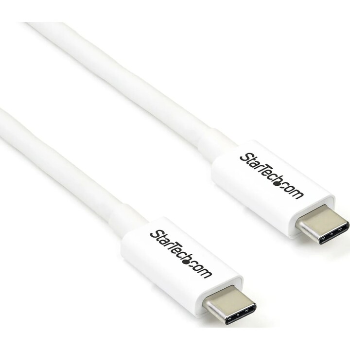 Startech Thunderbolt 3 Kabel passiv 2m - 20Gbps - PD 100W - 4K Video, Weiß