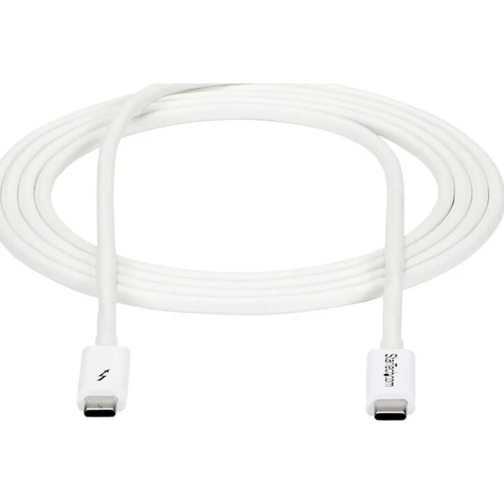 Startech Thunderbolt 3 Passive Cable 2m - 20Gbps - PD 100W - 4K Video, White