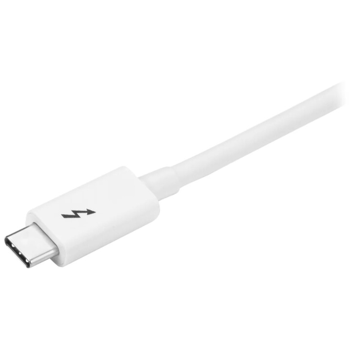 Startech Câble Thunderbolt 3 passif 2m - 20Gbps - PD 100W - Vidéo 4K, Blanc