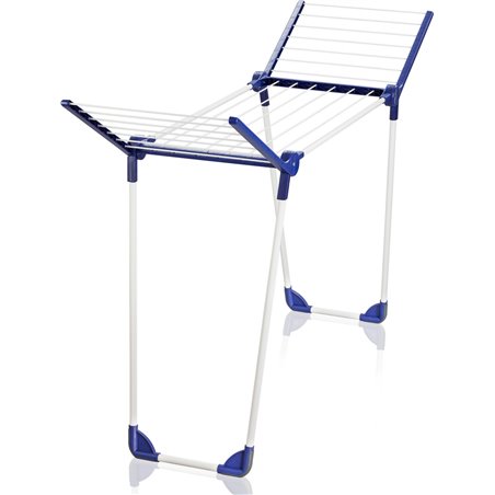 Leifheit Pegasus 120 Solid Bath Branco Azul Secador de roupas compacto