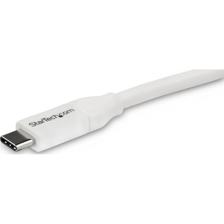 StarTech.com Cabo USB-C para USB-C com 5A PD - M/M - Branco - 4 m - USB 2.0 - Certificação USB-IF
