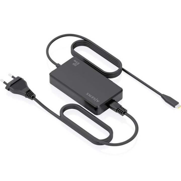 Cargador Sobremesa GaN Aisens ASCH-1PD65D068-BK/ 1xUSB Tipo-C/ 65W
