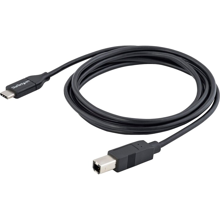 StarTech.com USB2CB2M USB-C to USB-B cable male/male 2 m black