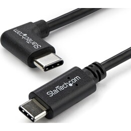 StarTech.com Cavo USB-C da 1 m Angolato a 90°, Cavetto USB Tipo-C per Ricarica e Sincronizzazione PD 60W (3A) USB 2.0