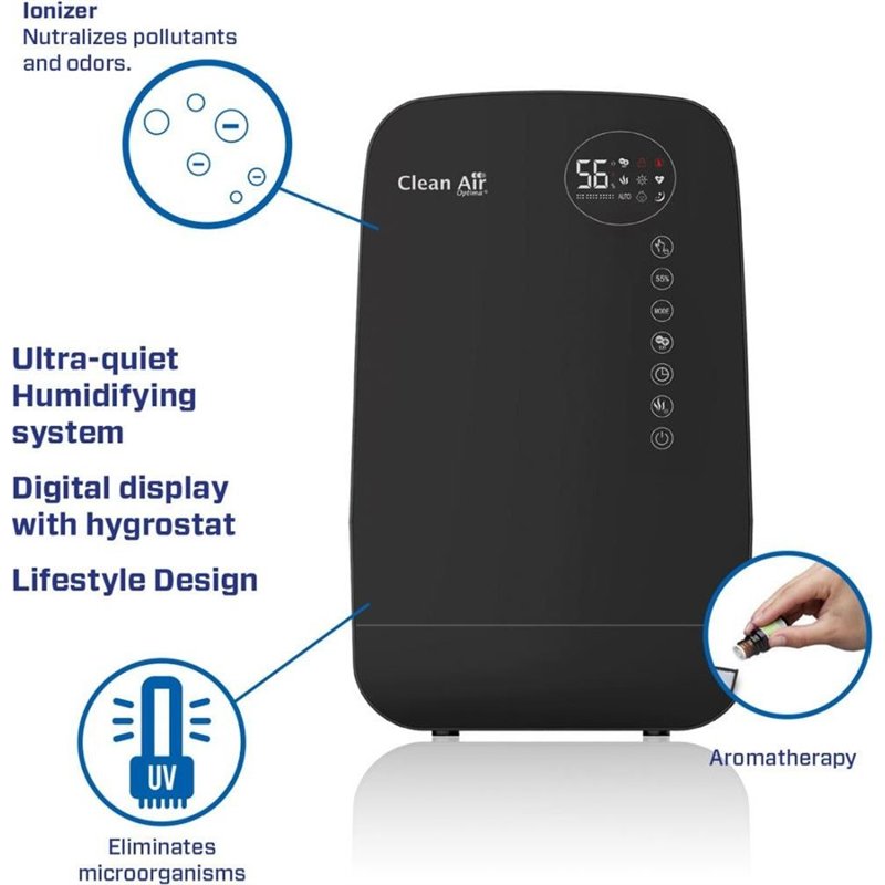 Humidifier with Ionizer/Ca-607Bsmart Clean Air Optima
