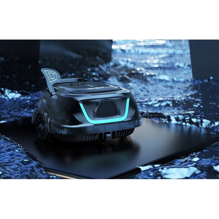 Limpiafondos automático Wybot A1 con tecnología de navegación y filtro de residuos, negro