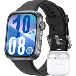 Huawei Watch Fit 4 Noir + FreeBuds SE 2 Blanc