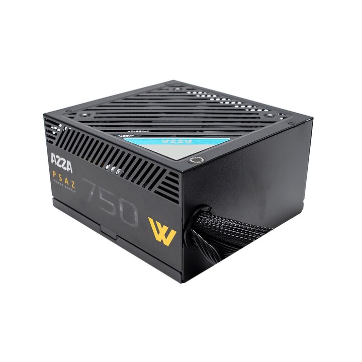 Fonte de alimentação Azza PSAZ-750W 20+4 pinos ATX preta