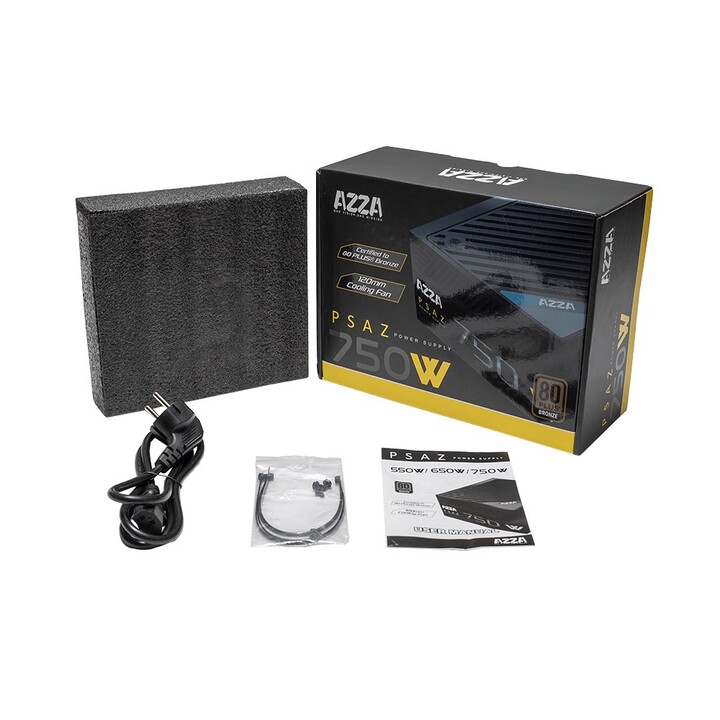 Azza PSAZ-750W Netzteil 20+4 pin ATX ATX Schwarz