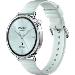 Xiaomi Watch S4 41 mm avec bracelet en Caoutchouc Fluoré Vert Menthe