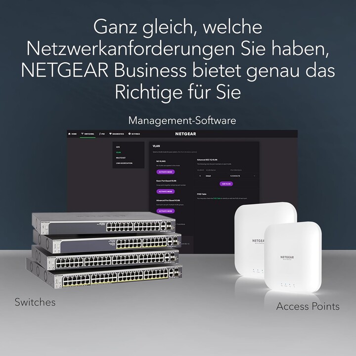 NETGEAR GS305Pv3 Unmanaged Gigabit Ethernet (10/100/1000) Power over Ethernet (PoE) Schwarz