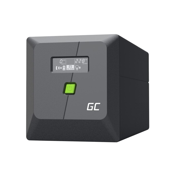 Green Cell sistema de alimentación ininterrumpida (UPS) Línea interactiva 1 kVA 600 W 4 salidas AC