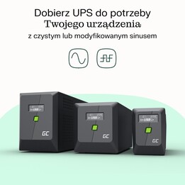 Gruppo di continuità (UPS) Green Cell Line Interactive 0,75 kVA 480 W 4 prese CA