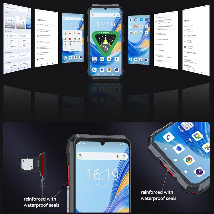 Cubot Kingkong 11 5G, 16GB 256GB, 6.72 IPS LCD FullHD+, Dimensity 7025, 10200mAh, Dual Sim, Black