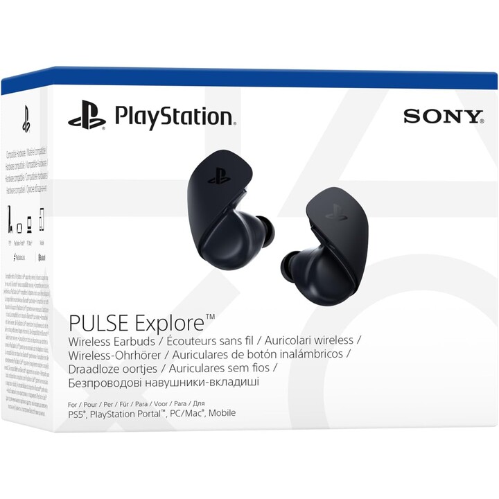 Sony Pulse Explore, cuffie da gioco wireless, nere