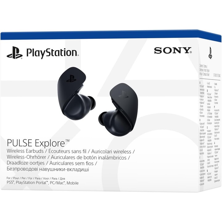 Sony Pulse Explore, cuffie da gioco wireless, nere