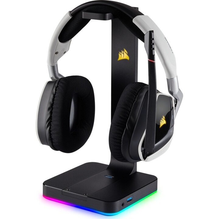 Suporte para fone de ouvido Corsair ST100 RGB preto
