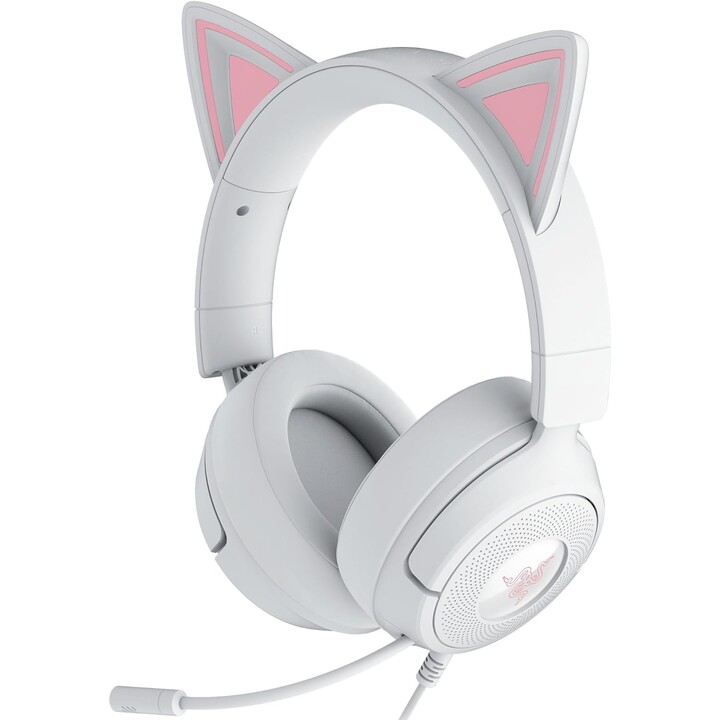 Fones de ouvido Razer Kraken Kitty V3 X brancos (rz04-05350300-r3m1)