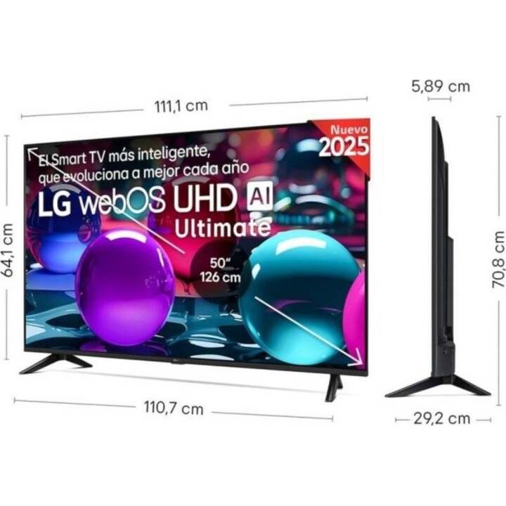 LG 50-Zoll 4K Ultra HD 3840 x 2160 Pixel Flachfernseher 16:9 50UA73003LA