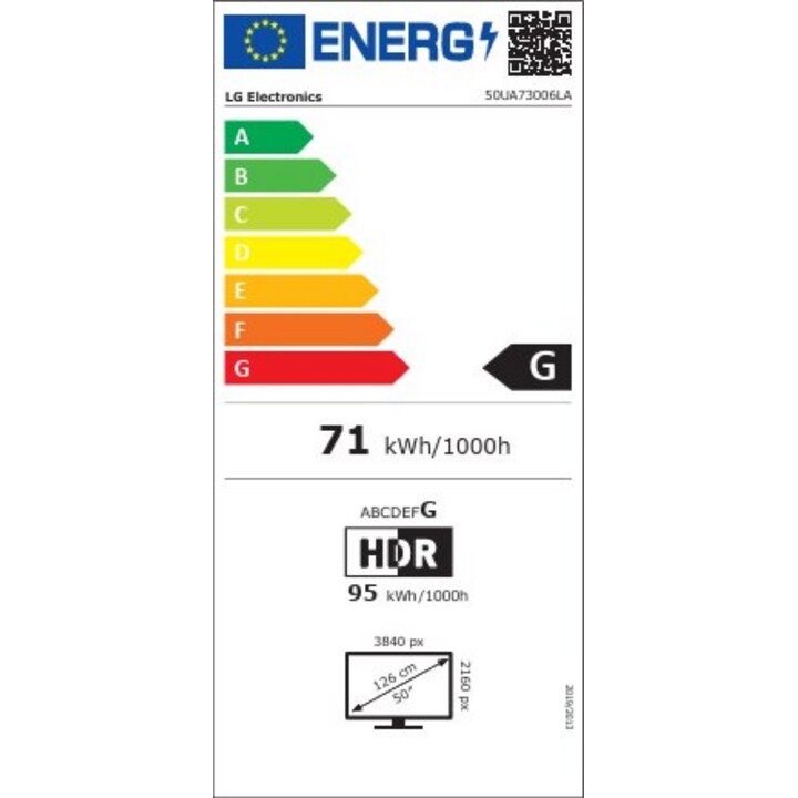 LG 50-Zoll 4K Ultra HD 3840 x 2160 Pixel Flachfernseher 16:9 50UA73003LA