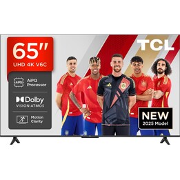 Televisor TCL 4K Ultra HD de 65 pulgadas, 3840 x 2160 píxeles, plano, 16:9, DLED, 65V6C