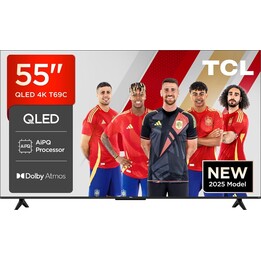 Tcl 55 Inch 4K Ultra HD 3840 x 2160 Pixels Flat 16:9 Qled 55T69C Television