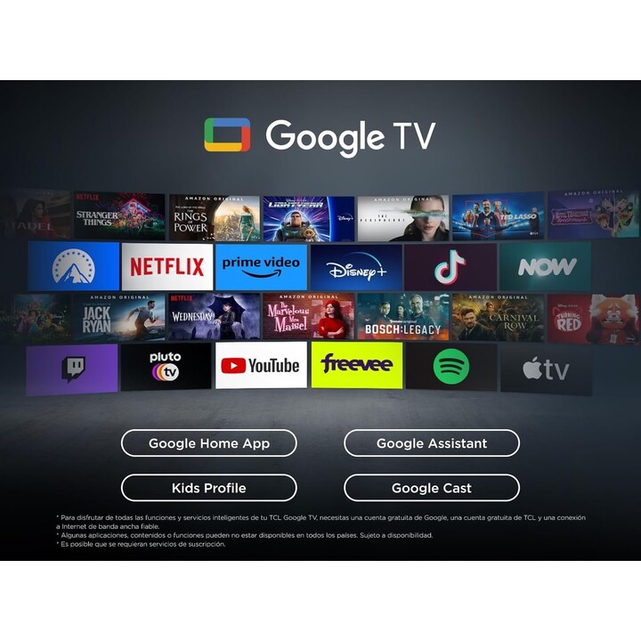 Tcl 55 Zoll 4K Ultra HD 3840 x 2160 Pixel Flat 16:9 Qled 55T69C Fernseher