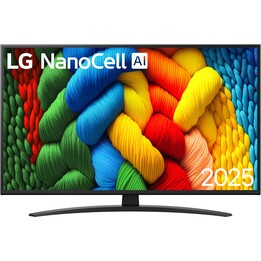 Televisor inteligente LG Ai 43Nano81A6A 43 4K Ultra HD Nanocell, color negro