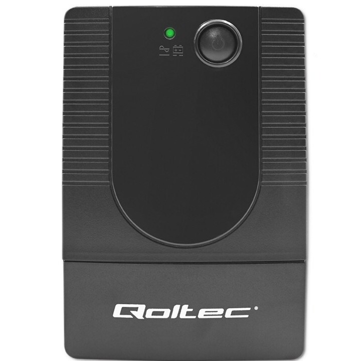 Qoltec 53774 alimentation d'énergie non interruptible Interactivité de ligne 1 kVA 600 W 1 sortie(s) CA