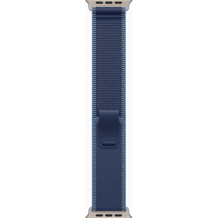 Apple Watch Ultra 3 GPS Cellular 49 mm Boîtier en Titane Naturel Bracelet Boucle Trail Bleu Vif - Taille S/M