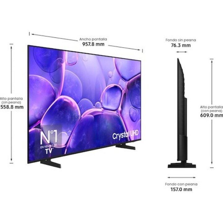 Samsung TU43U8005FU 43 4K Ultra HD LED Smart TV Black