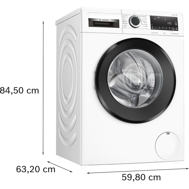 Lavadora Bosch WGG244Z0ES Libre Instalación 9 kg Serie 6 EcoSilence Blanco