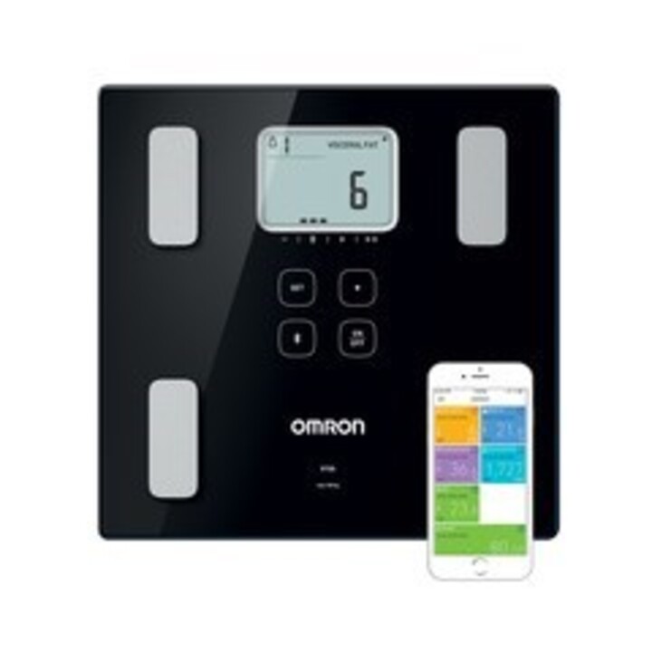 Omron VIVA Quadratisch Schwarz Elektronische Personenwaage