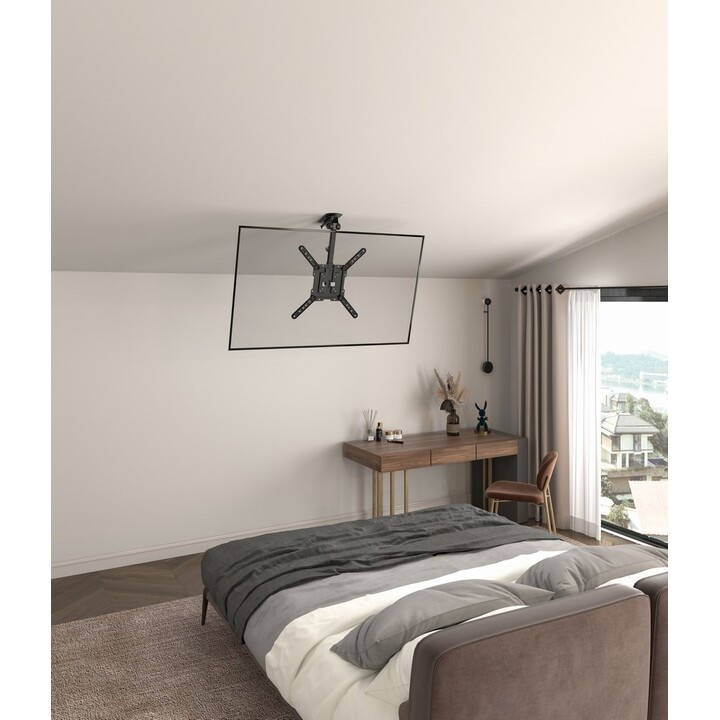 Supporto da soffitto per TV completamente girevole Gembird CM-55ST-01, 23" - 55", nero