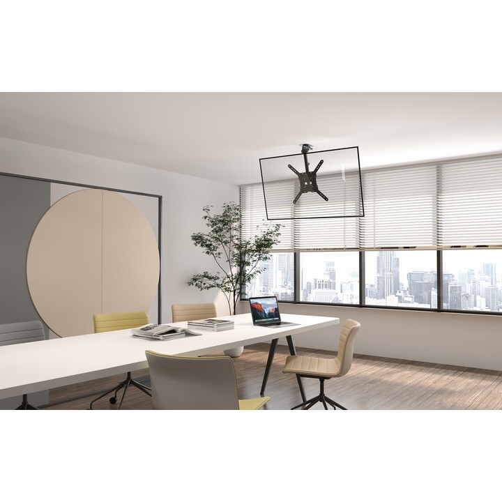 Gembird CM-55ST-01 Support de plafond pour téléviseur orientable, 23" - 55", noir