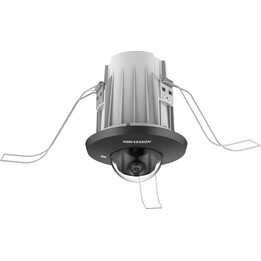 HikVision Cámara empotrada en techo - Minidomo IP PoE 4MP - Lente 2.8mm - Micrófono - WDR 120dB