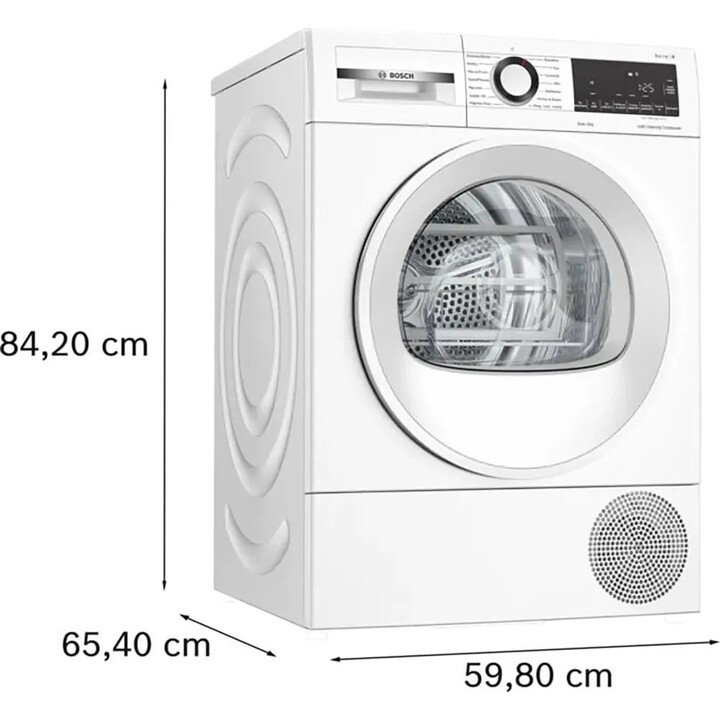 Bosch WQG145APPL Front Load Dryer White