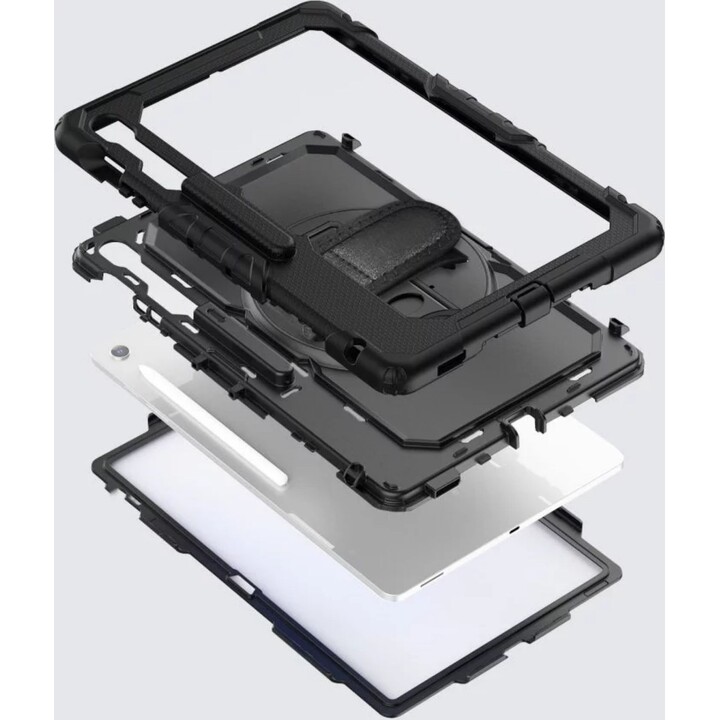 Étui TechProtect SmartCase pour Samsung Galaxy Tab S10 FE+ noir