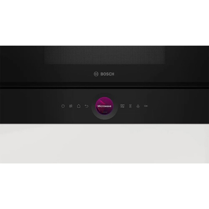 Bosch Serie 8 BER7321B1 Solo Einbau-Mikrowelle, 21 l, 900 W, Schwarz